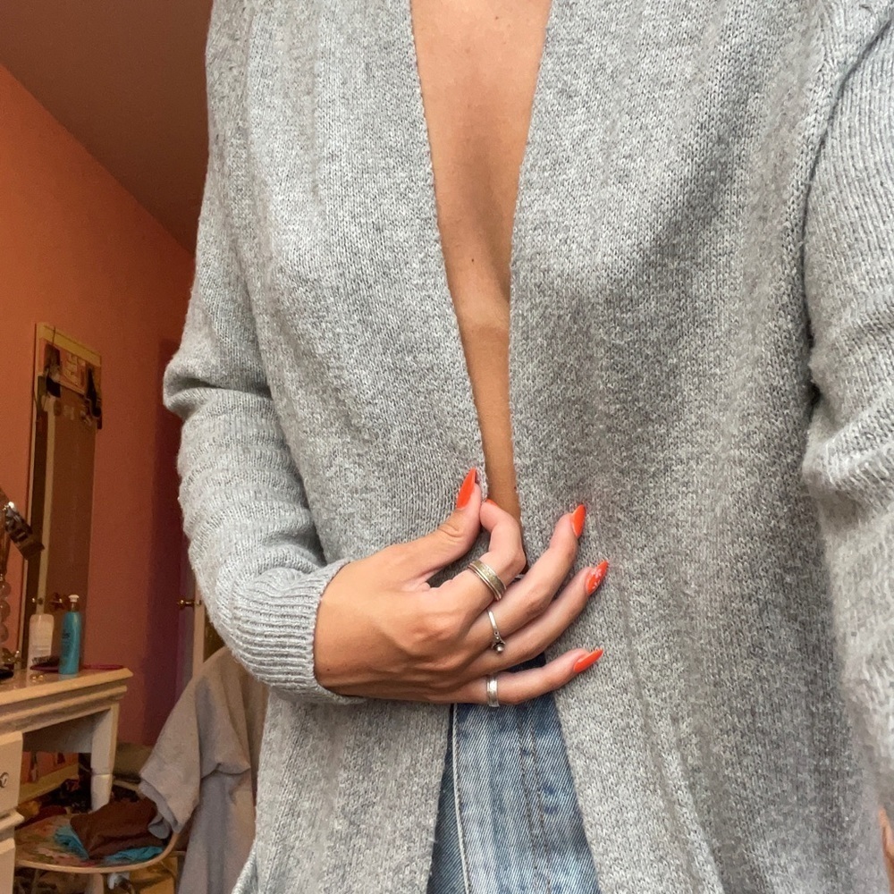Grey Nordstrom duster cardigan